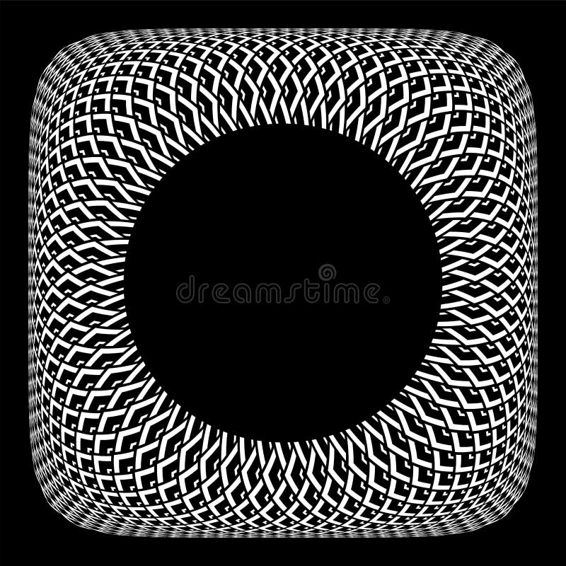 Abstract decorative geometric convex pattern. 3D illusion vector illustration