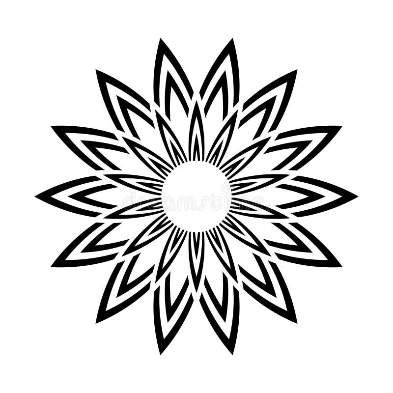 Abstract decorative geometric design element royalty free illustration