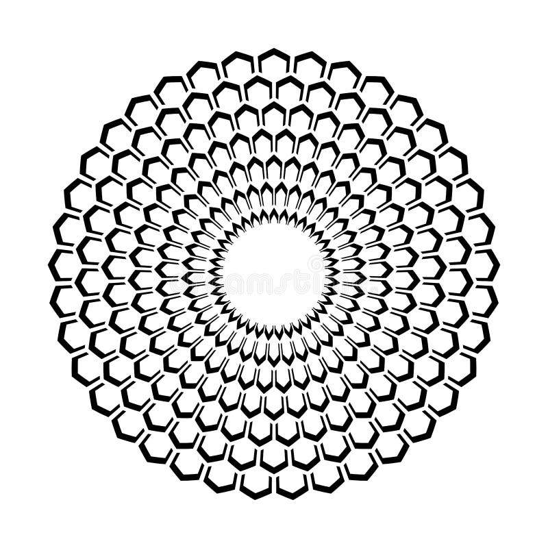 Abstract decorative geometric design element royalty free illustration