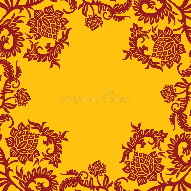 Abstract decorative ornamental background with flower, vector il vector illustration