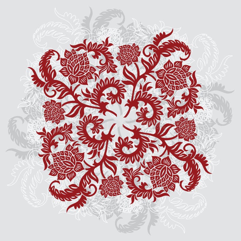 Abstract decorative ornamental background with flower, vector il vector illustration