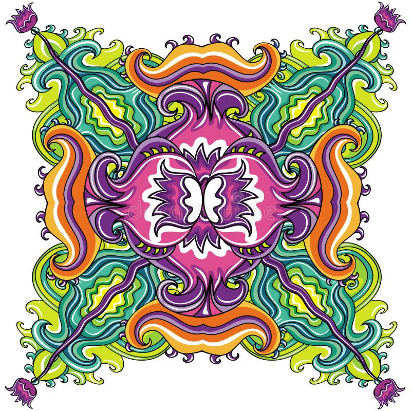 Abstract decorative seamless background stock illustration