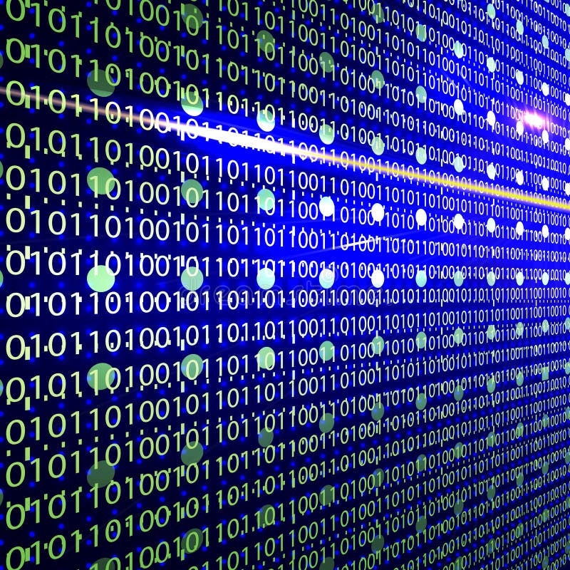 Abstract Design-Binary Code 3D Background. Technology Concept Stock ...
