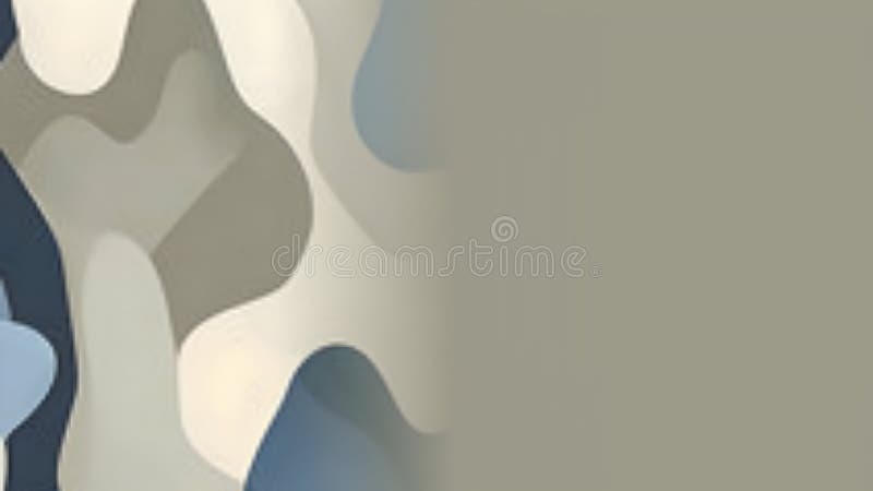 Abstract design featuring soft flowing shapes in muted colors ilustração royalty free