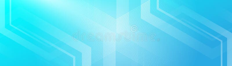 Abstract design with white glowing hexagon geometric lines on blue background. Modern minimal trendy lines pattern. Vector stock illustration