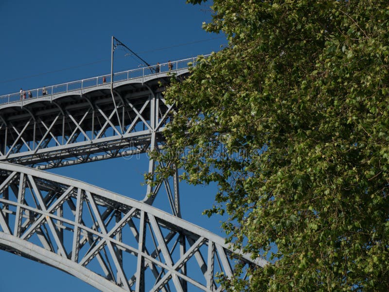 Abstract detail of Dom Luis Bridge / Ponte Dom Luis I, Porto, Portugal