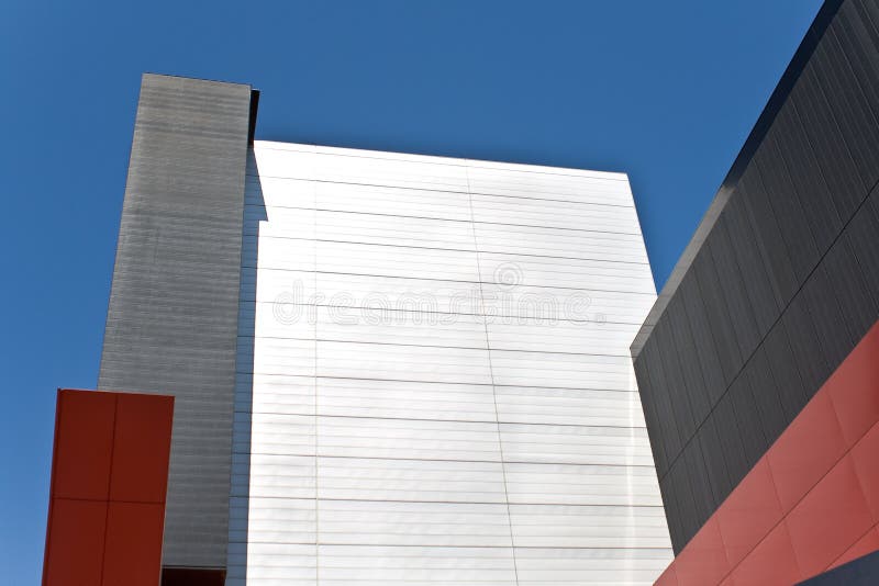 Abstract detail of modern building as background stock photography