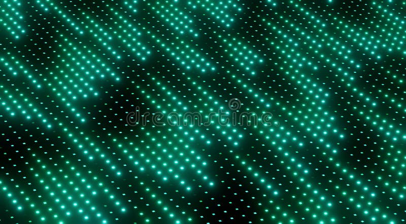 Abstract diagonal green flow - 3D rendering royalty free illustration