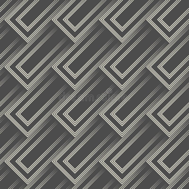 Abstract Diagonal Striped Ornament royalty free illustration