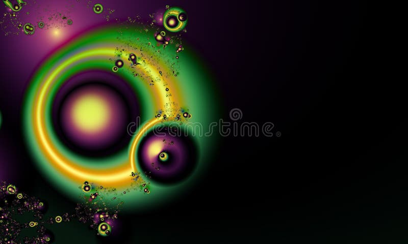 Abstract digitaal kunstwerk Dalingen van vloeistof Fractal grafiektechnologie royalty-vrije illustratie Abstract digitaal kunstwerk Dalingen van vloeistof Fractal grafiektechnologie royalty-vrije illustratie