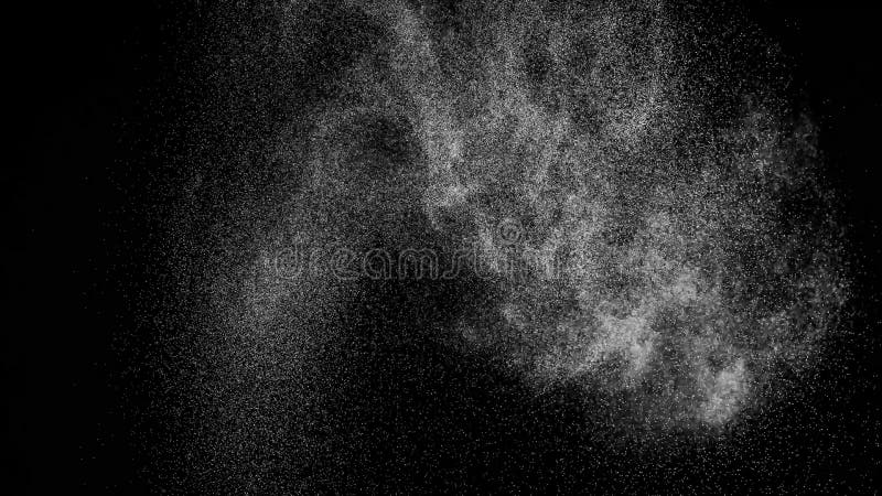 Abstract Digital Animation White Noise On Black Background.