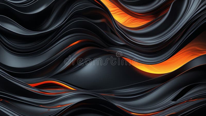 Abstract Digital Art Depicting Dark Matter and Bright Energy Streams Creating Dynamic and Mesmerizing Visuals royalty free illustration