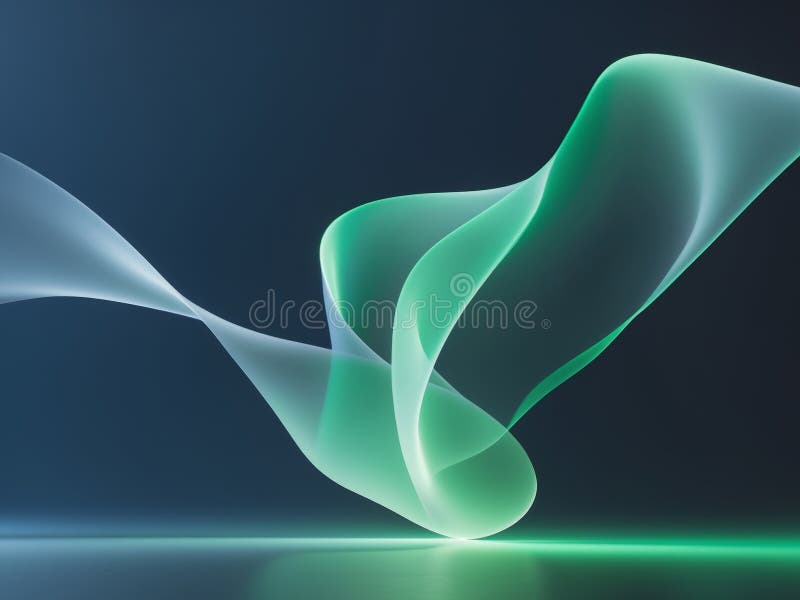 Resumen de arte digital fondo oscuro Cuenta con luz verde y blanca. fotografía de archivo libre de regalías