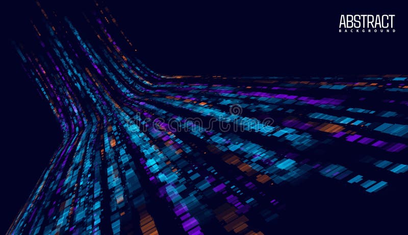 Abstract digital backdrop showing optical fiber streams symbolizing digital communication futuristic data transfer and stock illustration