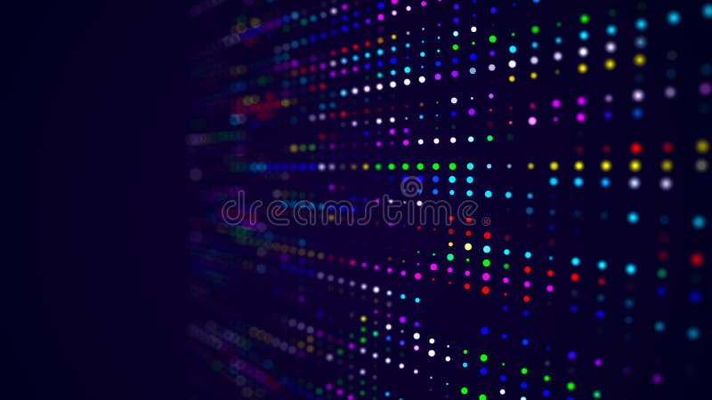 Abstract digital background. Big data code matrix. 3d rendering stock illustration