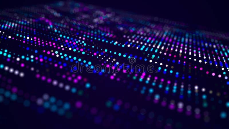 Abstract digital background. Big data code matrix. 3d rendering royalty free illustration