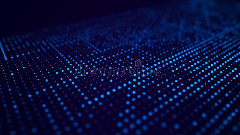 Abstract digital background. Big data code matrix. 3d rendering. stock illustration