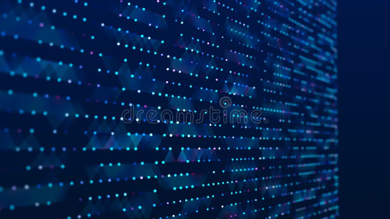 Abstract digital background. Big data code matrix. 3d rendering stock illustration