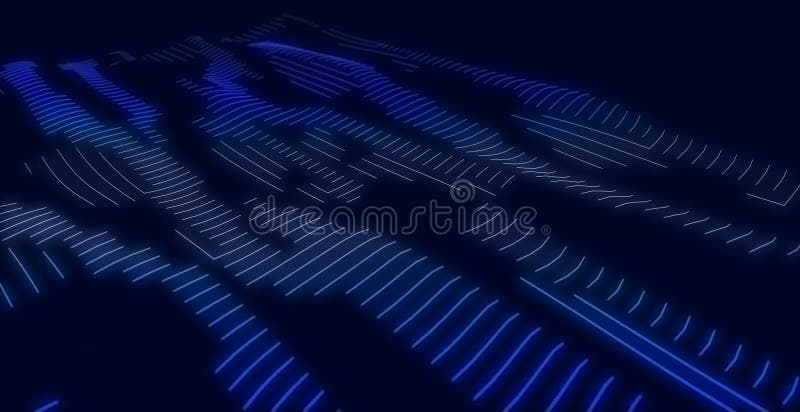 Abstract digital background. Big data code matrix. 3d rendering vector illustration