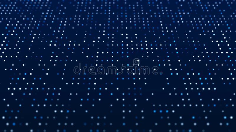 Abstract digital background. Big data code matrix. 3d rendering vector illustration