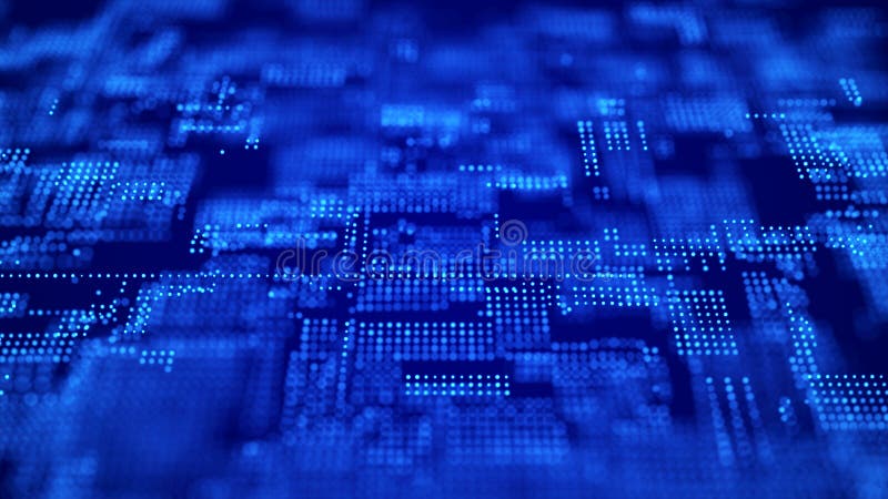 Abstract digital background. Big data code matrix. 3d rendering royalty free illustration