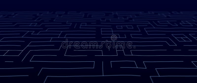 Abstract digital background. Big data code matrix. 3d rendering royalty free illustration