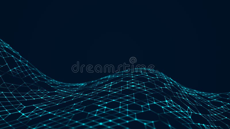 Abstract digital background. Big data code matrix. 3d rendering royalty free illustration