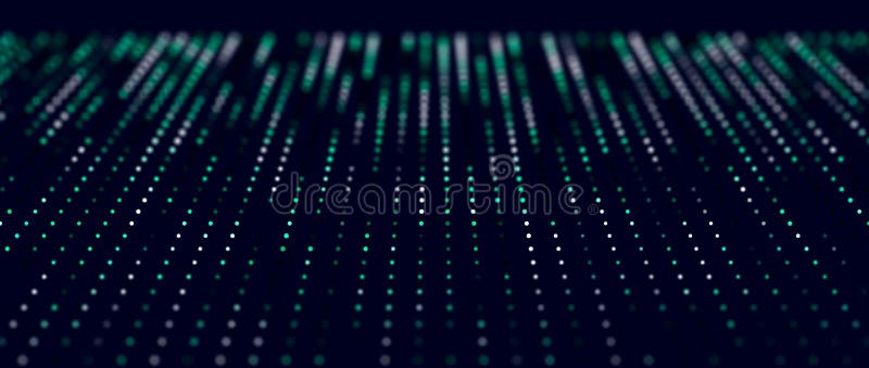 Abstract digital background. Big data code matrix. 3d rendering royalty free illustration