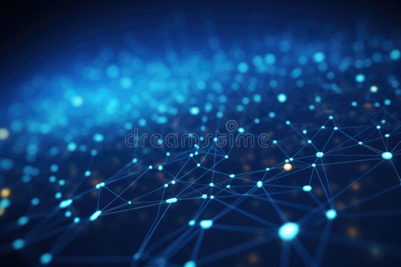 Abstract digital background. Big data visualization. Network connection structure. Science background. Network connection vector illustration