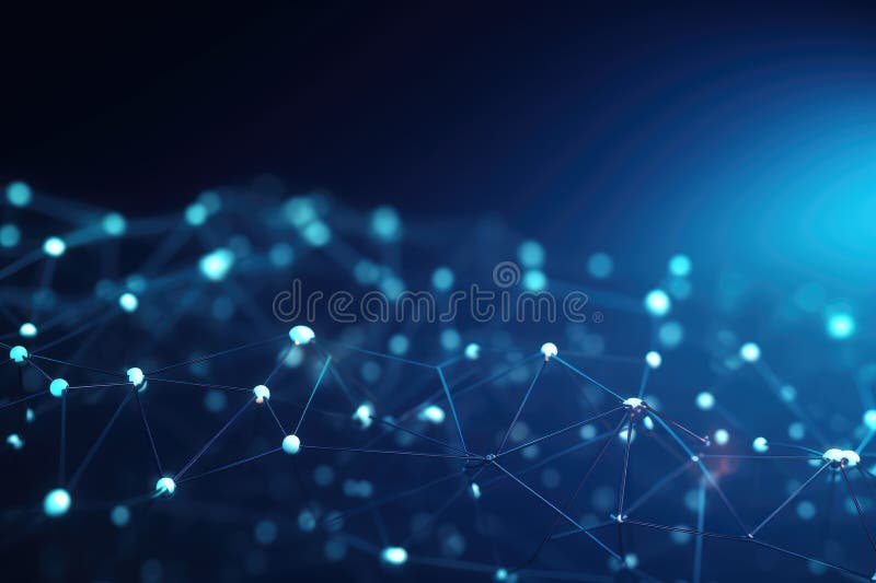 Abstract digital background. Big data visualization. Network connection structure. Science background. Network connection vector illustration