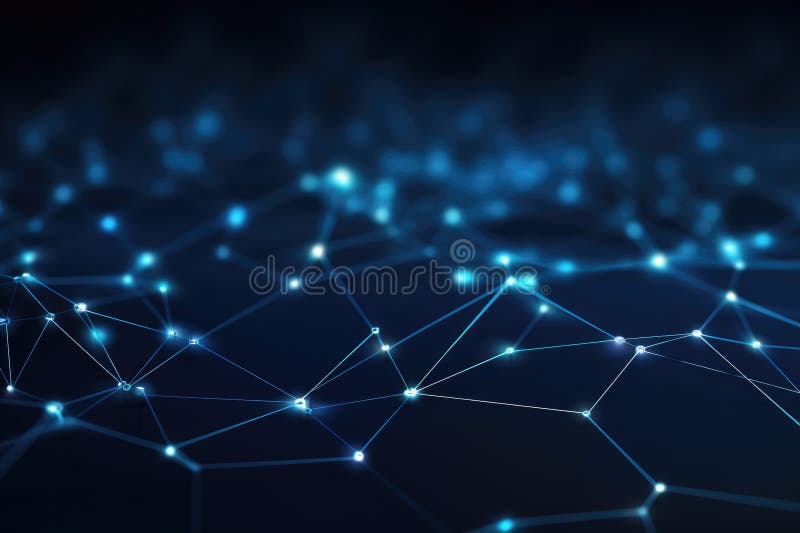 Abstract digital background. Big data visualization. Network connection structure. Science background. Network connection vector illustration