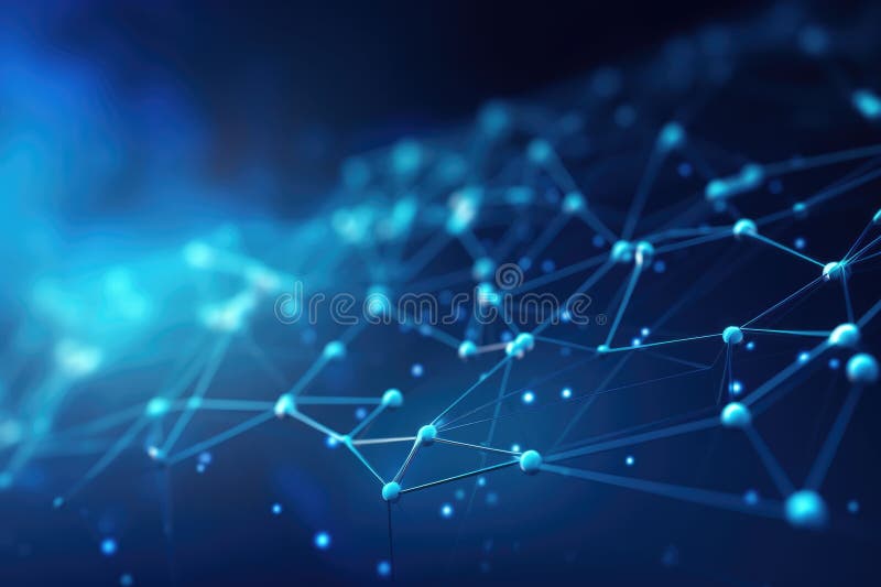 Abstract digital background. Big data visualization. Network connection structure. Science background. Network connection royalty free illustration