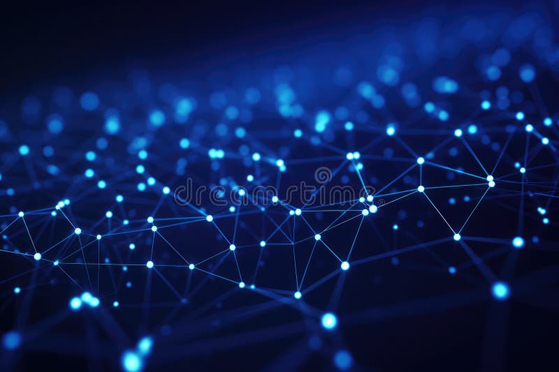 Abstract digital background. Big data visualization. Network connection structure. Science background. Network connection royalty free illustration
