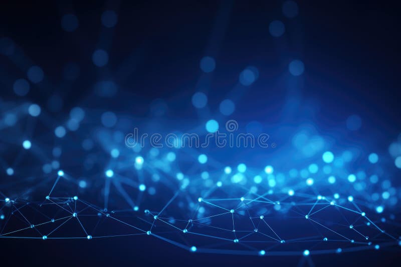 Abstract digital background. Big data visualization. Network connection structure. Science background. Network connection royalty free illustration