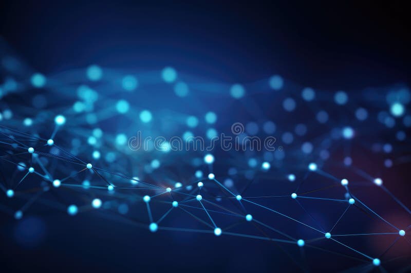 Abstract digital background. Big data visualization. Network connection structure. Science background. Network connection vector illustration