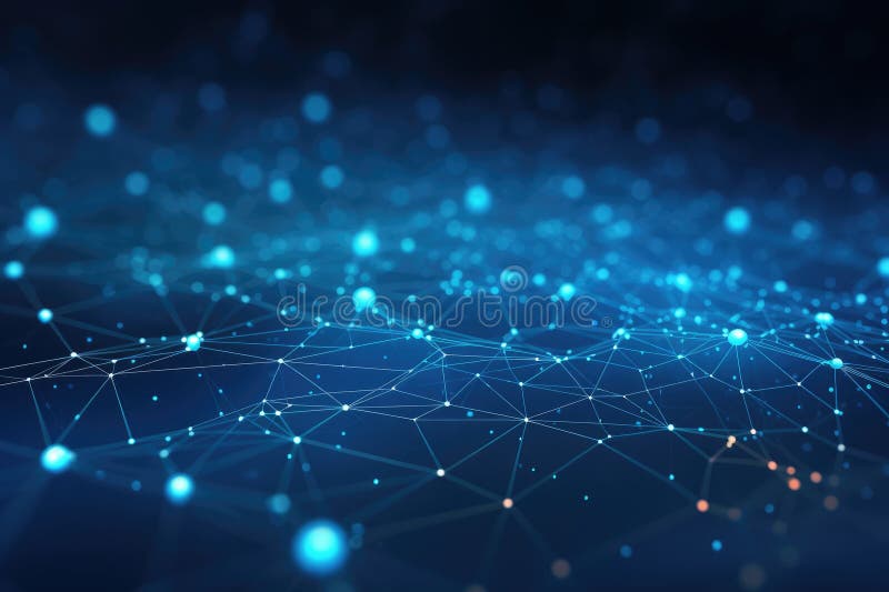 Abstract digital background. Big data visualization. Network connection structure. Science background. Network connection royalty free illustration