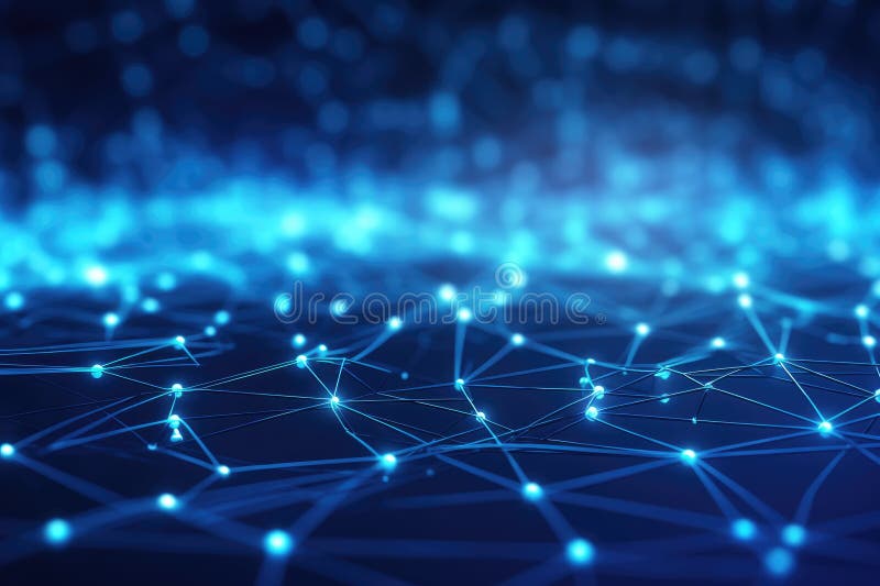 Abstract digital background. Big data visualization. Network connection structure. Science background. Network connection vector illustration