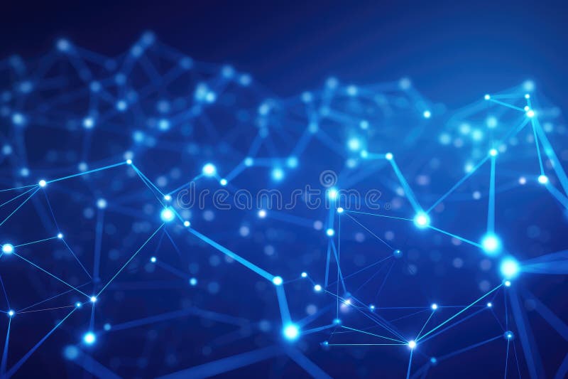 Abstract digital background. Big data visualization. Network connection structure. Science background. Network connection royalty free illustration