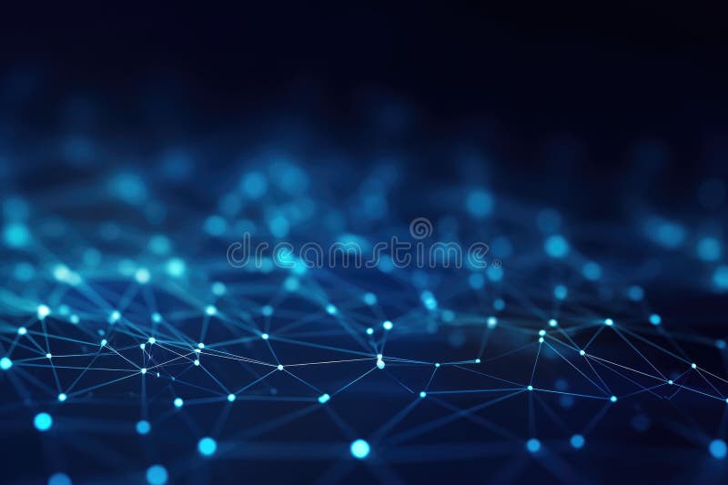 Abstract digital background. Big data visualization. Network connection structure. Science background. Network connection vector illustration