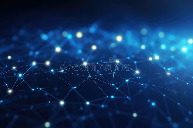 Abstract digital background. Big data visualization. Network connection structure. Science background. Network connection vector illustration