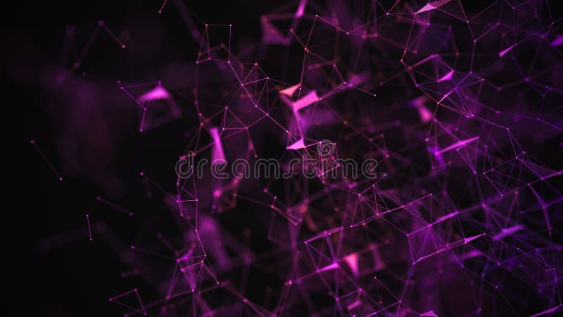 Abstract digital background. Big data visualization. Network connection structure. Science background