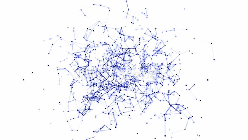 Abstract digital background with moving objects on white background vector illustration