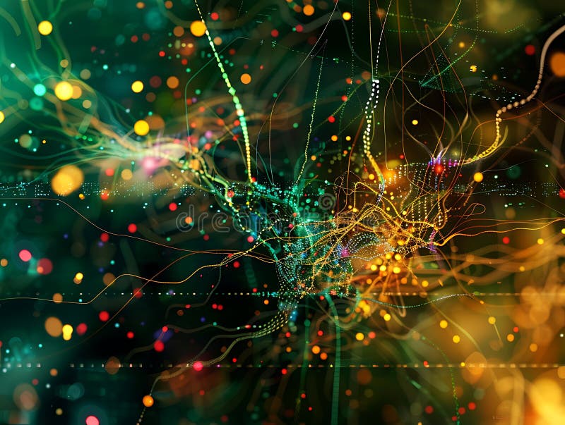 Abstract Digital Brain Neurons Connection Circuit Science Technology Background Concept. vector illustration
