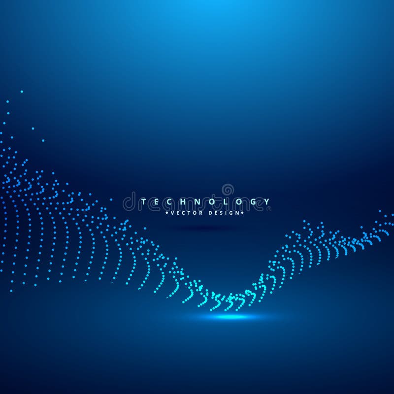 Abstract digital chaos wave vector design illustration stock illustration