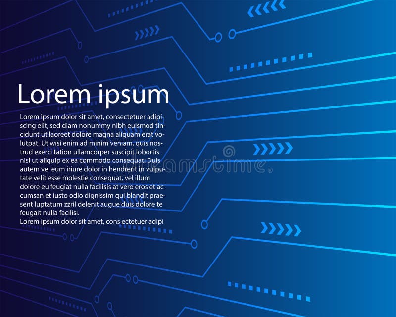 Abstract digital circuit background vector design. perspective di vector illustration