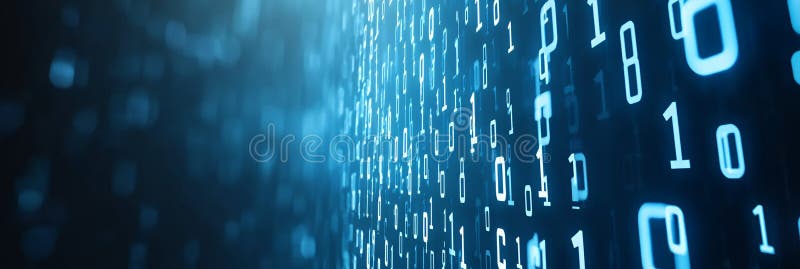 Abstract digital code background stock illustration