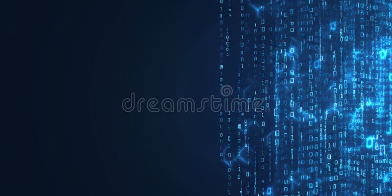 Abstract digital code background stock illustration