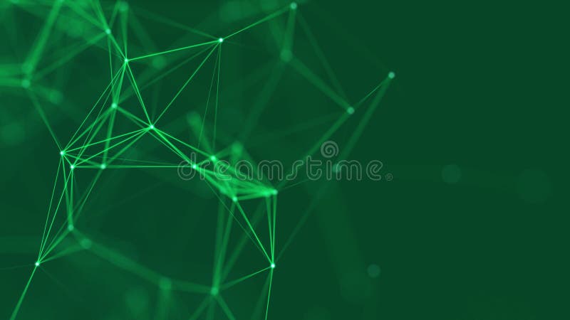 Abstract digital connection dots. Technology background. Network connection structure. Plexus effect. 3d rendering