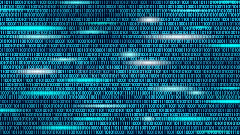 Abstract digital 3d azul fondo. concepto de análisis de datos de flujo de código de información. partícula de escape de malla de r ilustración del vector