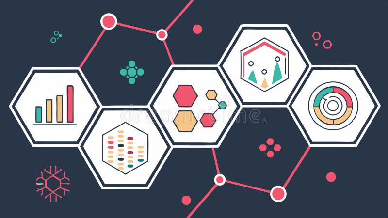 Abstract Digital Data Network with Nodes and Connections, Symbolizing Advanced Technology, vector design Generative AI royalty free illustration